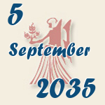 Jungfrau, 5. September 2035.  