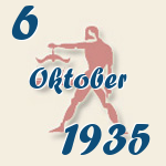 Waage, 6. Oktober 1935.  