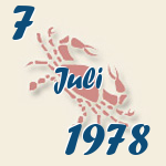 Krebs, 7. Juli 1978.  