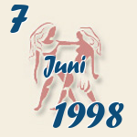 Gemini, 7. Juni 1998.  