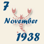 Skorpion, 7. November 1938.  