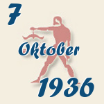 Waage, 7. Oktober 1936.  
