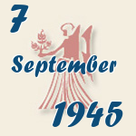 Jungfrau, 7. September 1945.  