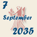 Jungfrau, 7. September 2035.  
