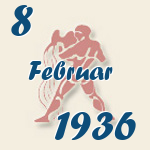 Aquarius, 8. Februar 1936.  