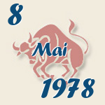 Stier, 8. Mai 1978.  