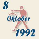 Waage, 8. Oktober 1992.  