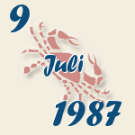 Krebs, 9. Juli 1987.  