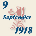 Jungfrau, 9. September 1918.  